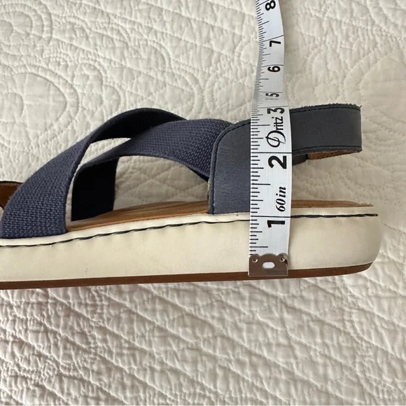 Born Women’s Jayla Navy Blue Cross-Strap Sandals Size 9 - Picture 13 of 16